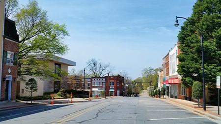 view of downtown Wadesboro, North Carolina