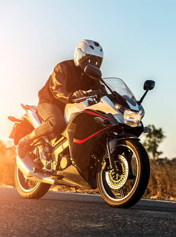 motorcycle on highway