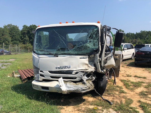 total damage to body of truck after motor vehicle accident