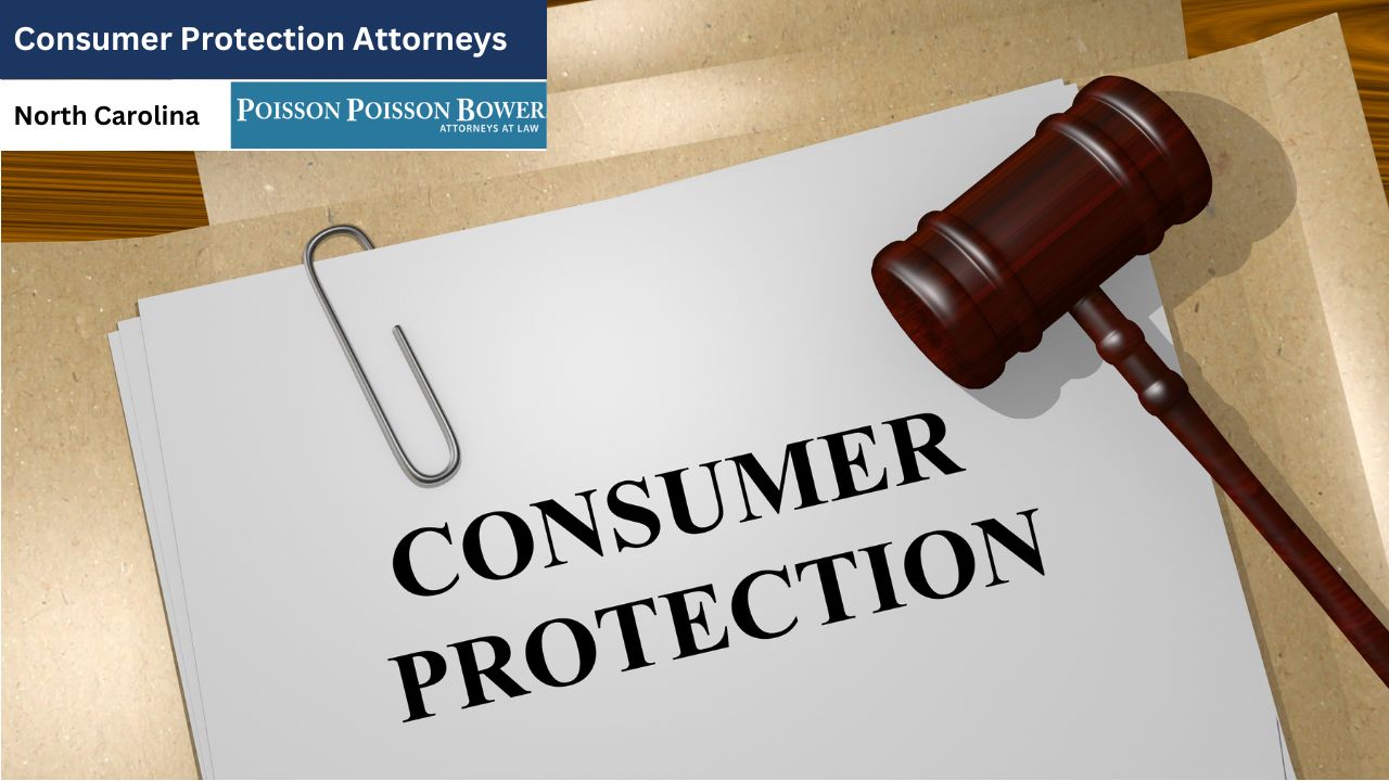 A close-up image depicts legal documents pertaining to consumer protection, a judge's gavel, and a paperclip, suggesting a focus on legal proceedings related to consumer rights.