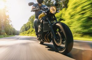 man riding a motorcycle